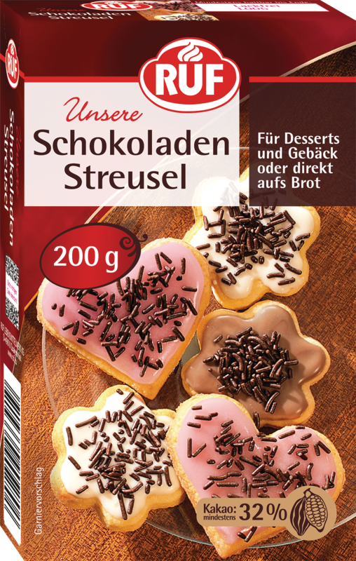 RUF Schokoladen Streusel 200g