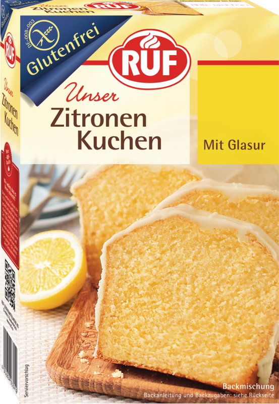 RUF Zitronen Kuchen glutenfrei Backmischung