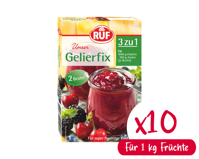 RUF Gelierfix 3 zu 1 Bundle (10 Stück)