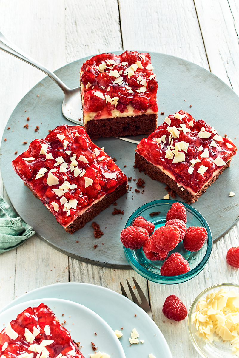 RUF Kleiner Himbeer Schoko Kuchen Backmischung