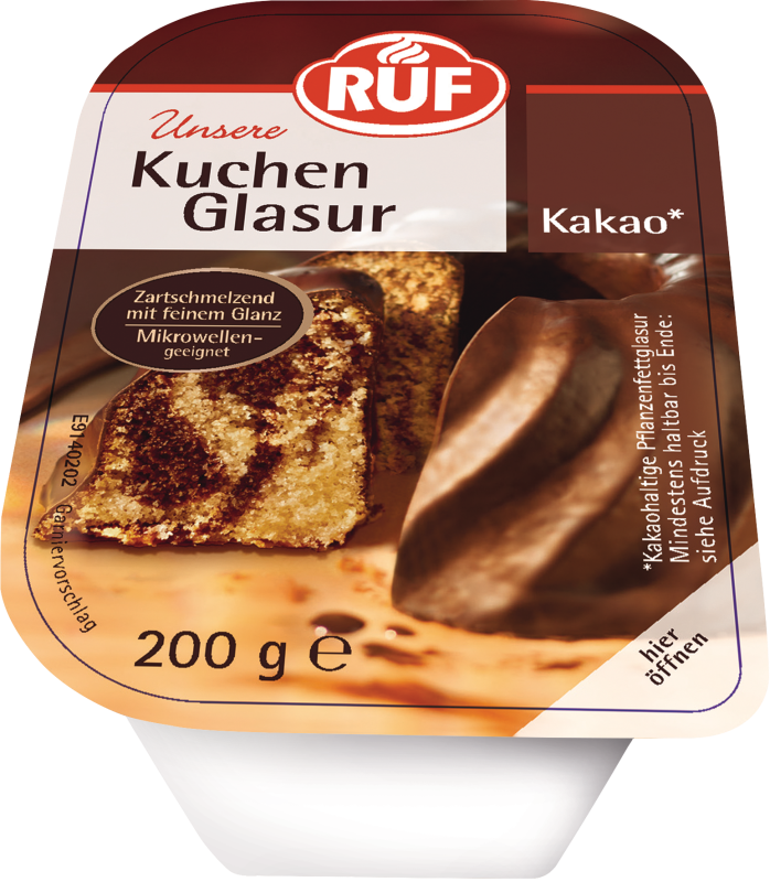 RUF Glasur Kakao 200 g