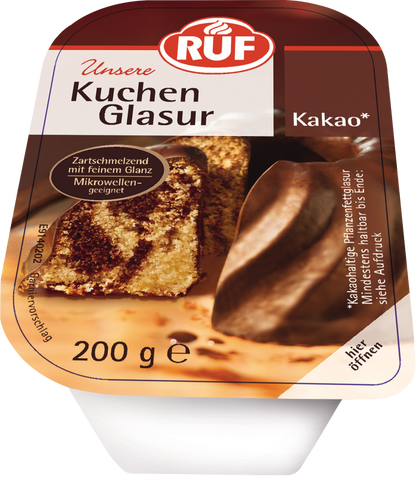 RUF Glasur Kakao 200 g
