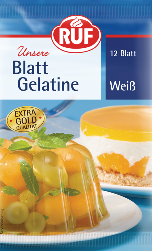 RUF Blatt Gelatine Weiss