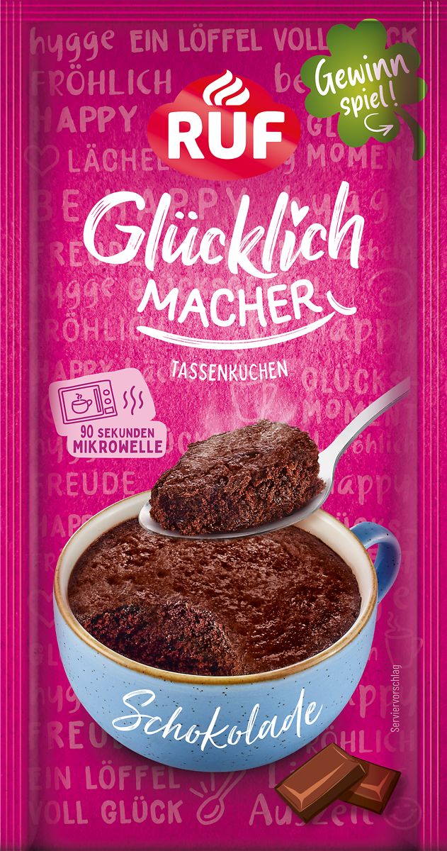 RUF Glücklichmacher Tassenkuchen Schokolade