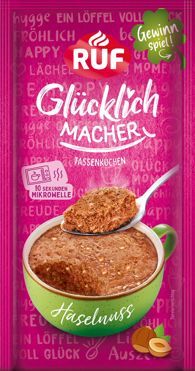 RUF Glücklichmacher Tassenkuchen Haselnuss