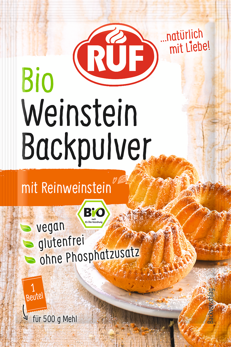 RUF Bio Weinstein Backpulver