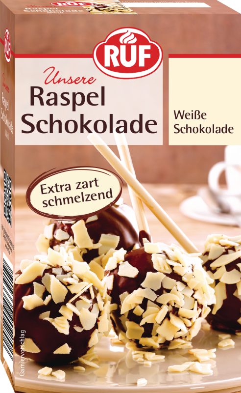 RUF Raspel Schokolade Weisse Schokolade