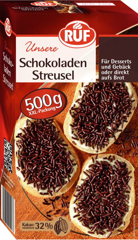 RUF Schokoladen Streusel 500G