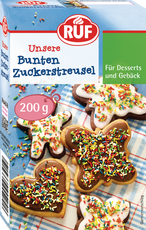 RUF Bunte Zuckerstreusel 200G