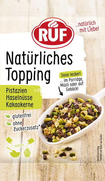 RUF Natürliches Topping Pistazien Haselnüsse Kakaokerne -  Bild 1