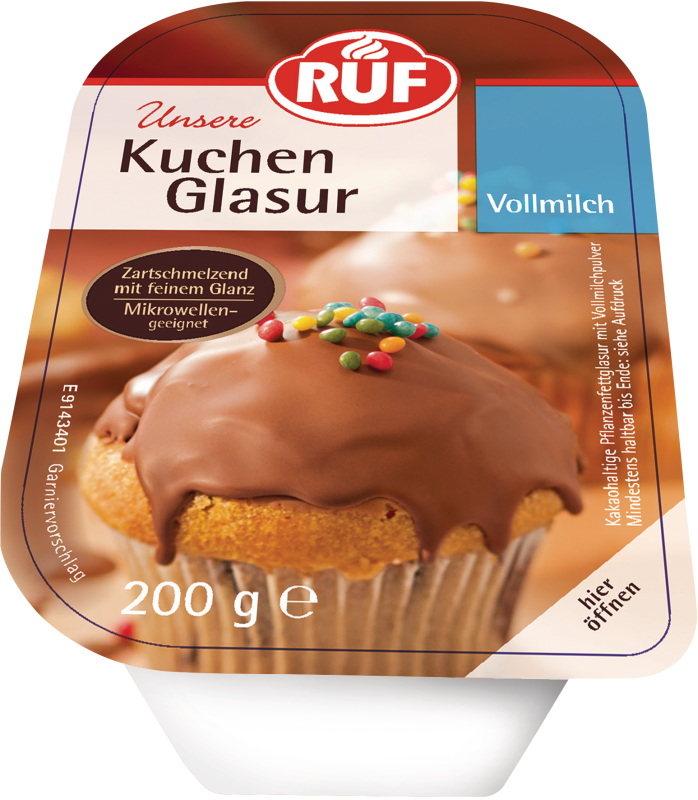 RUF Glasur Vollmilch 200g