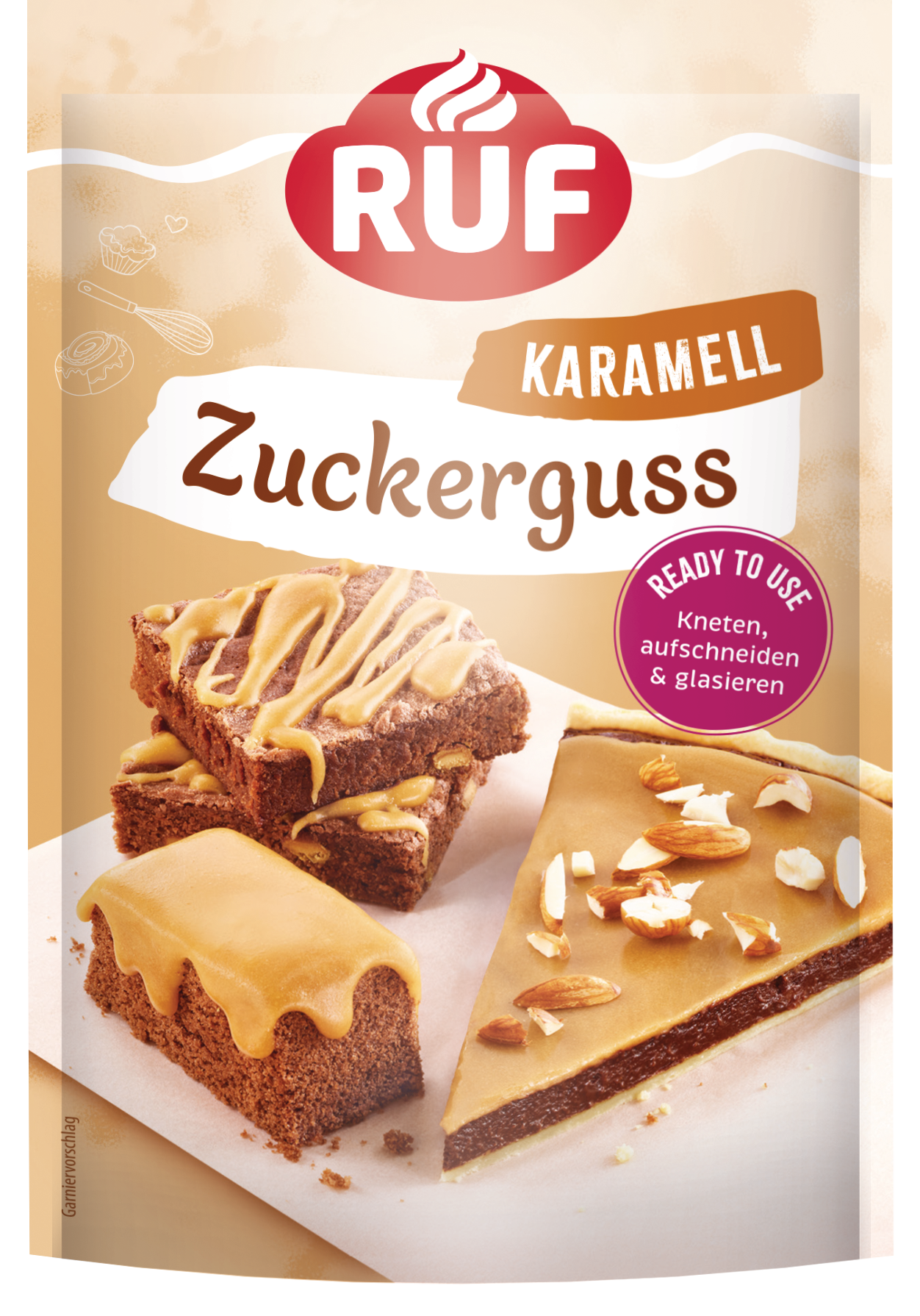 RUF Zuckerguss Karamell 150g