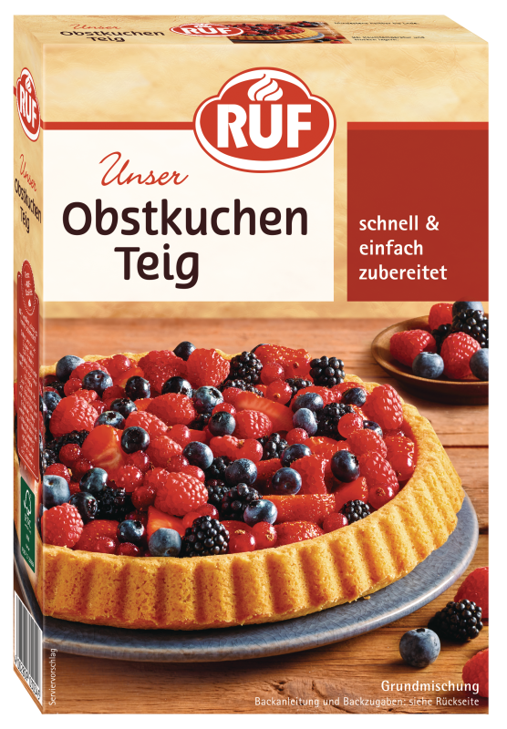 RUF Obstkuchen Teig Backmischung
