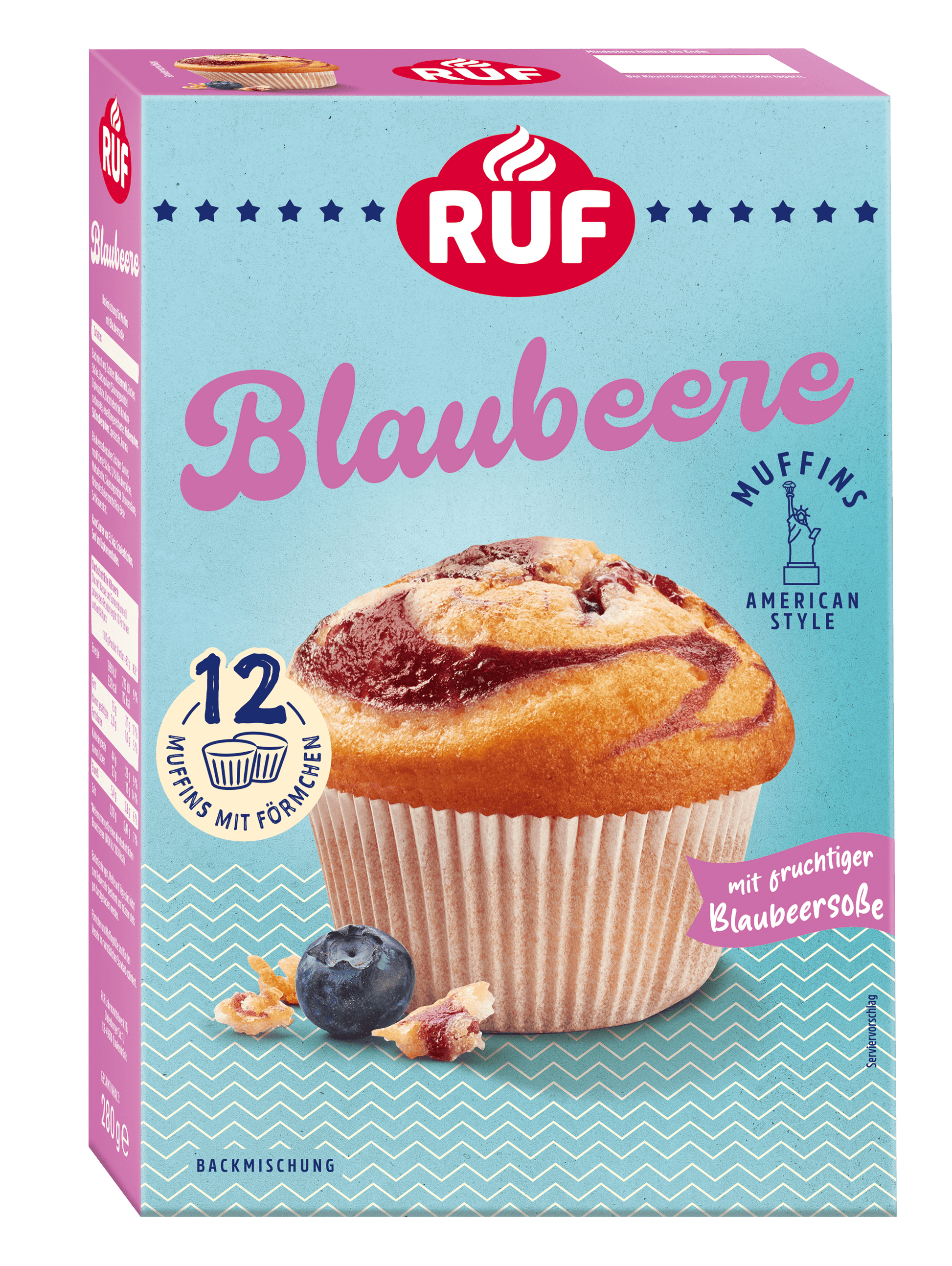RUF Muffins Blaubeere Backmischung