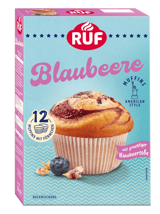 RUF Muffins Blaubeere Backmischung