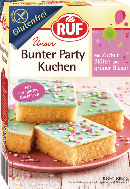 RUF glutenfreier Partykuchen Backmischung
