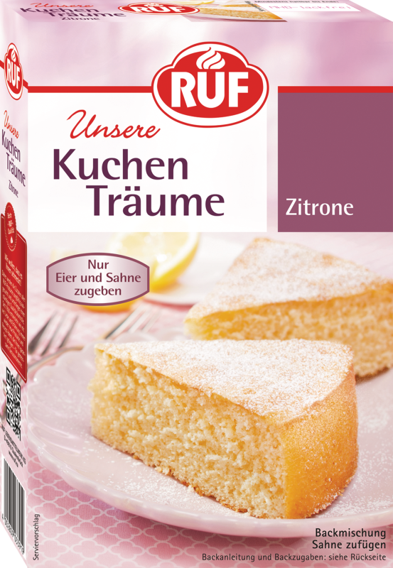 RUF Kuchen Träume Zitrone Backmischung