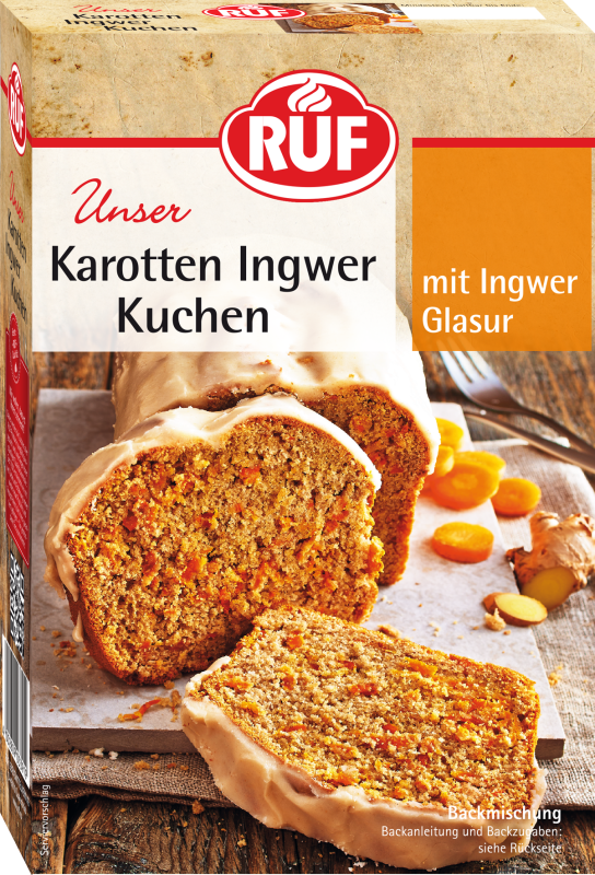 RUF Karotte Ingwer Kuchen Backmischung -  Bild 1