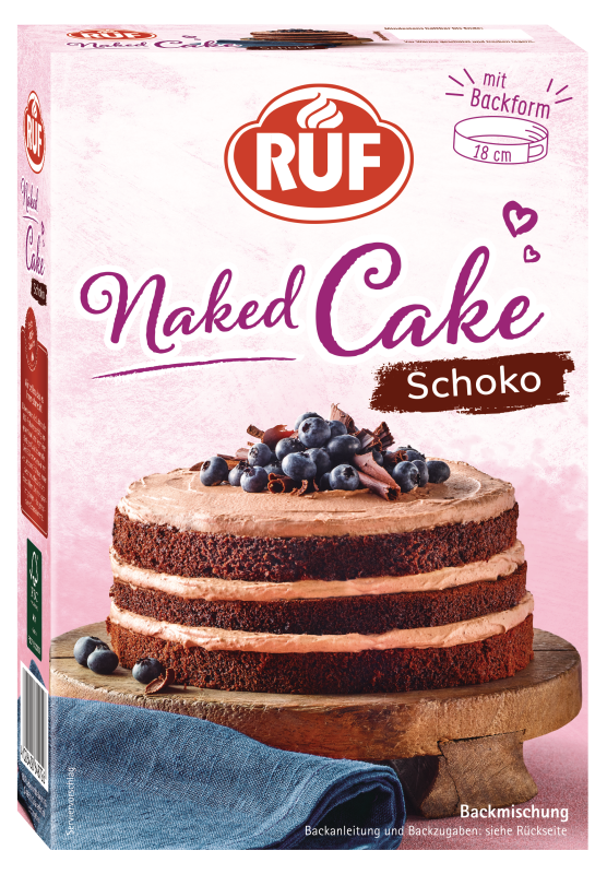 RUF Naked Cake Schoko Backmischung