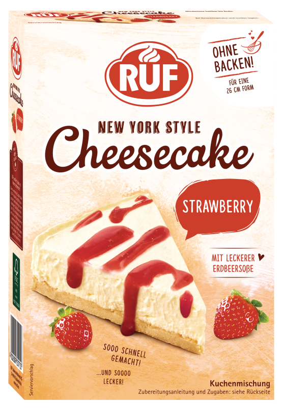 RUF New York Style Cheesecake Strawberry Backmischung