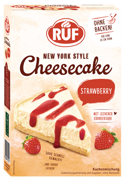 RUF New York Style Cheesecake Strawberry Backmischung