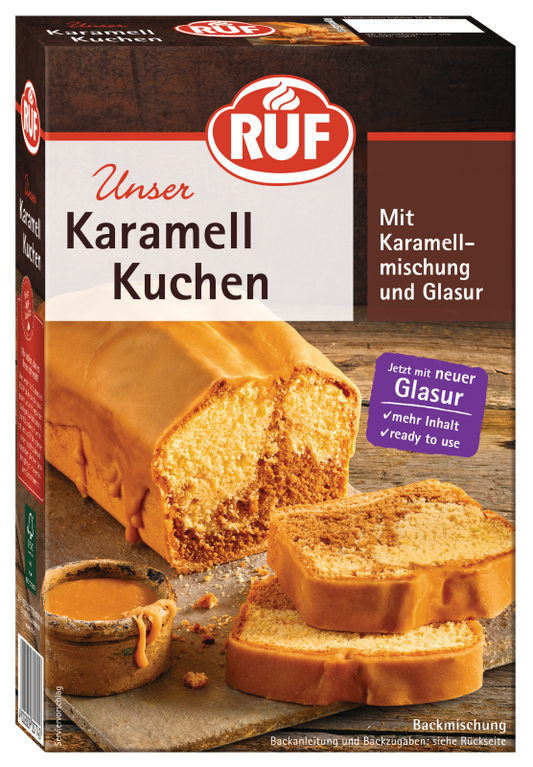 RUF Karamell Kuchen Backmischung