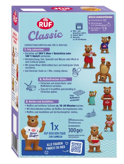 RUF Bären Muffins Classic Backmischung -  Bild 1