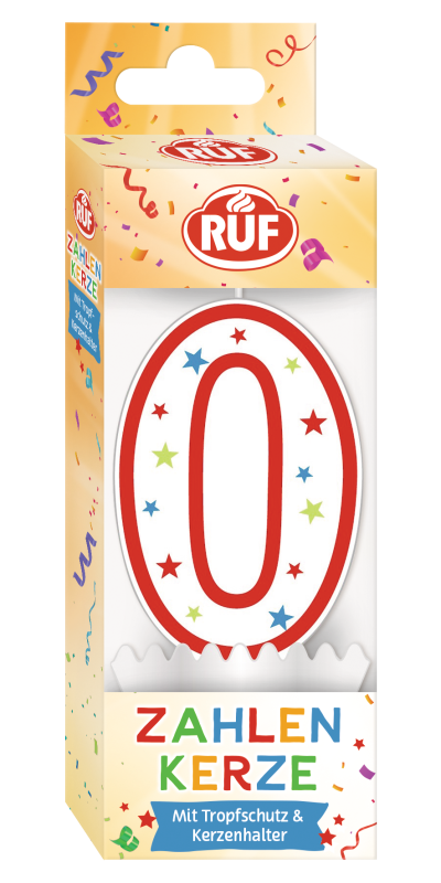RUF Zahlenkerze 0