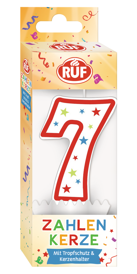 RUF Zahlenkerze 7
