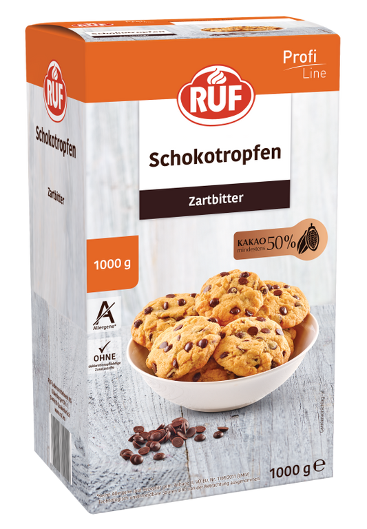 RUF Schokotropfen Zartbitter (1 kg)