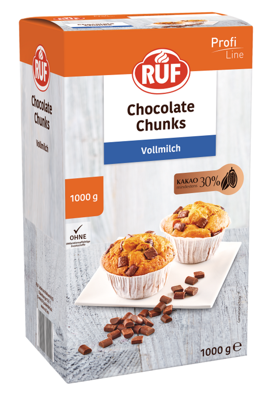 RUF Chocolate Chunks Vollmilch (1 kg)