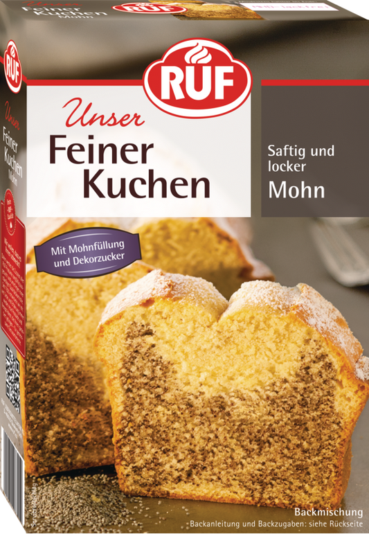 RUF Feiner Kuchen Mohn Backmischung