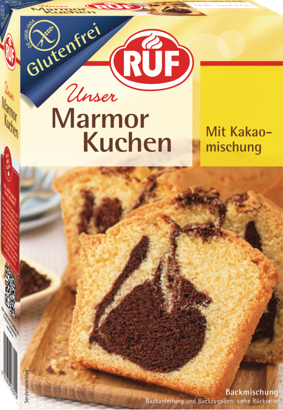 RUF Marmor Kuchen glutenfrei Backmischung