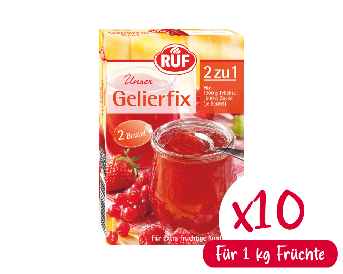 RUF Gelierfix 2 zu 1 Bundle (10 Stück)
