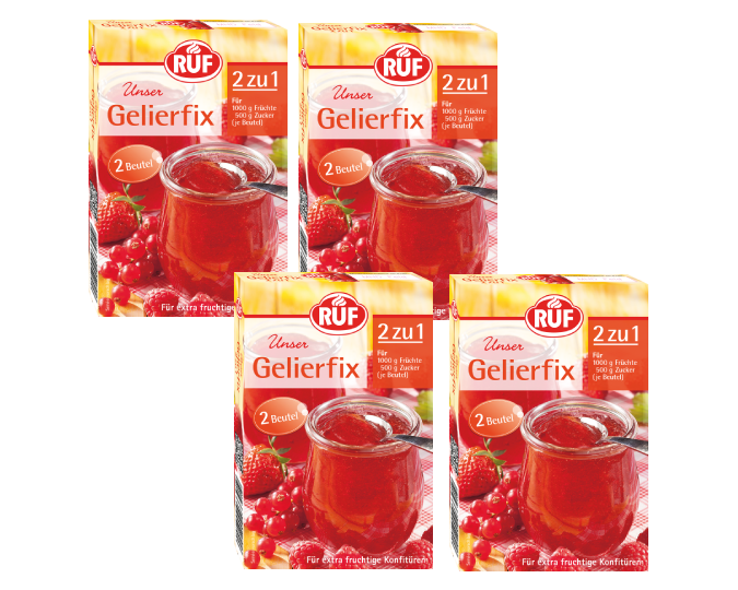 RUF Gelierfix 2 zu 1 Bundle (4 Stück)
