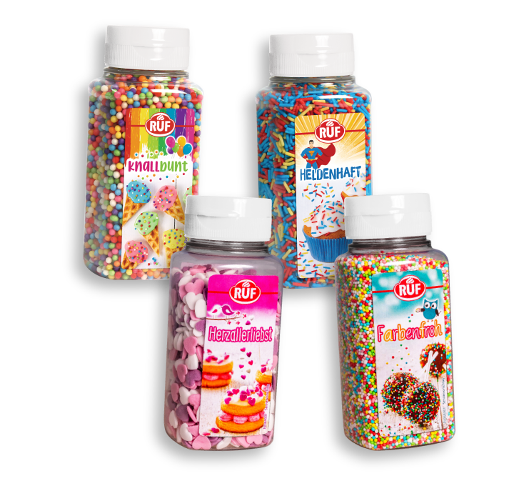 RUF Dekor Streusel Set (4 Stück)