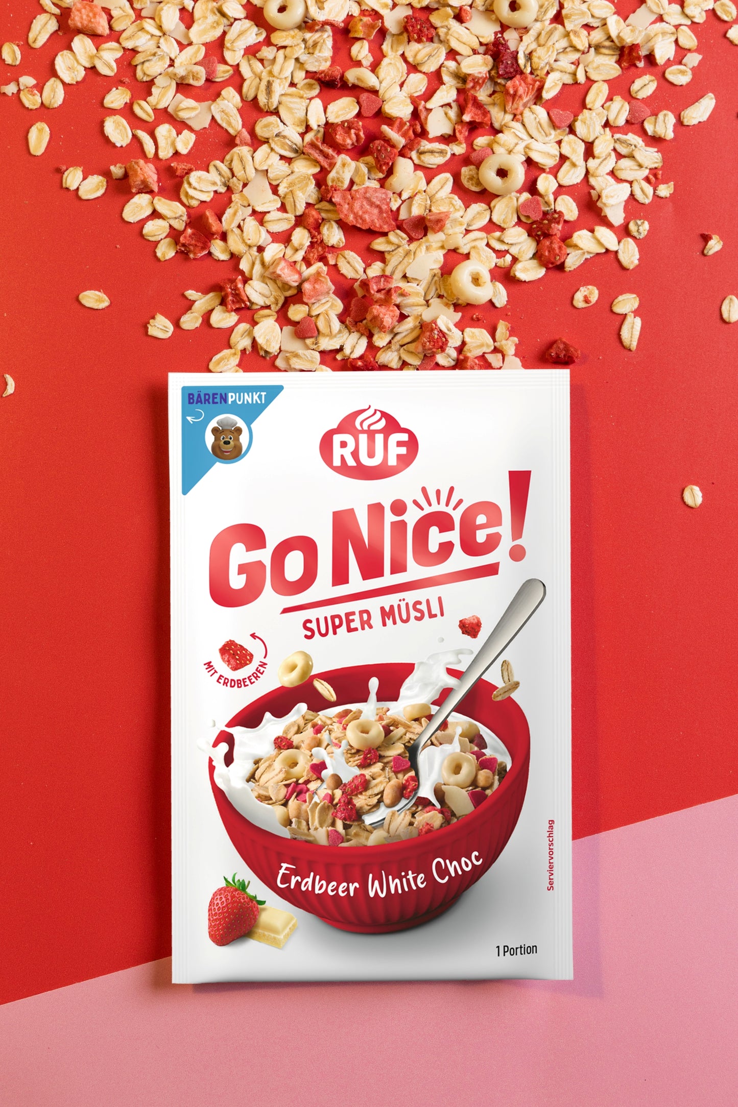 RUF GoNice! Erdbeer White Choc Müsli
