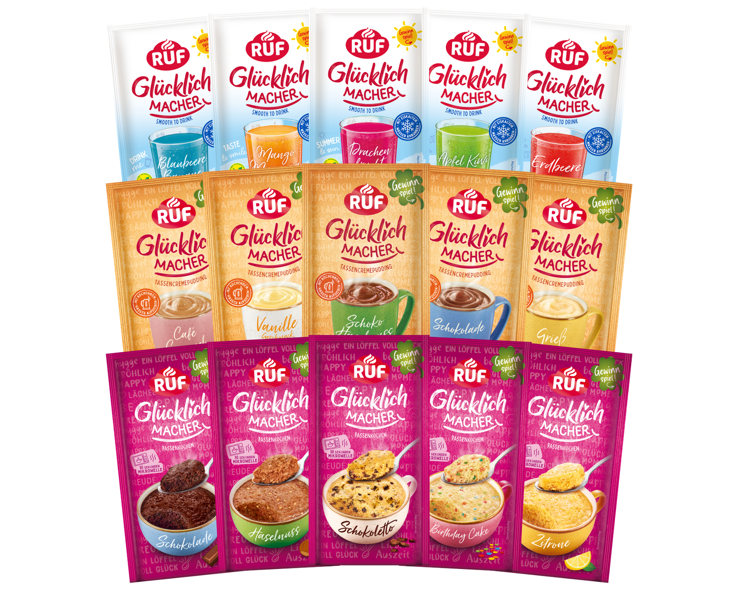 RUF Glücklichmacher Probier Set (15 Stück)