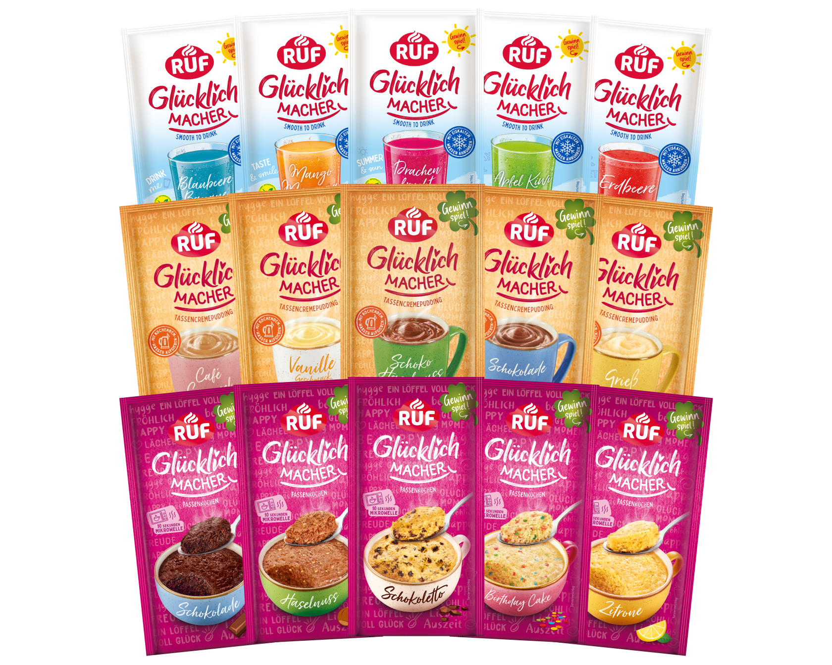 RUF Glücklichmacher Probier Set (15 Stück)