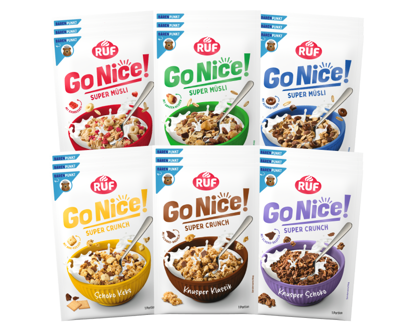RUF GoNice! Müsli Probier Set (18 Stück)