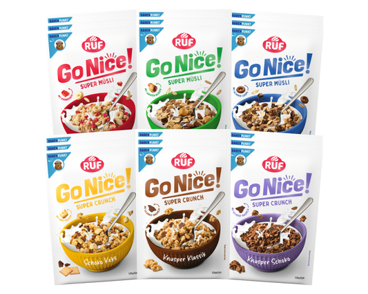 RUF GoNice! Müsli Probier Set (18 Stück)