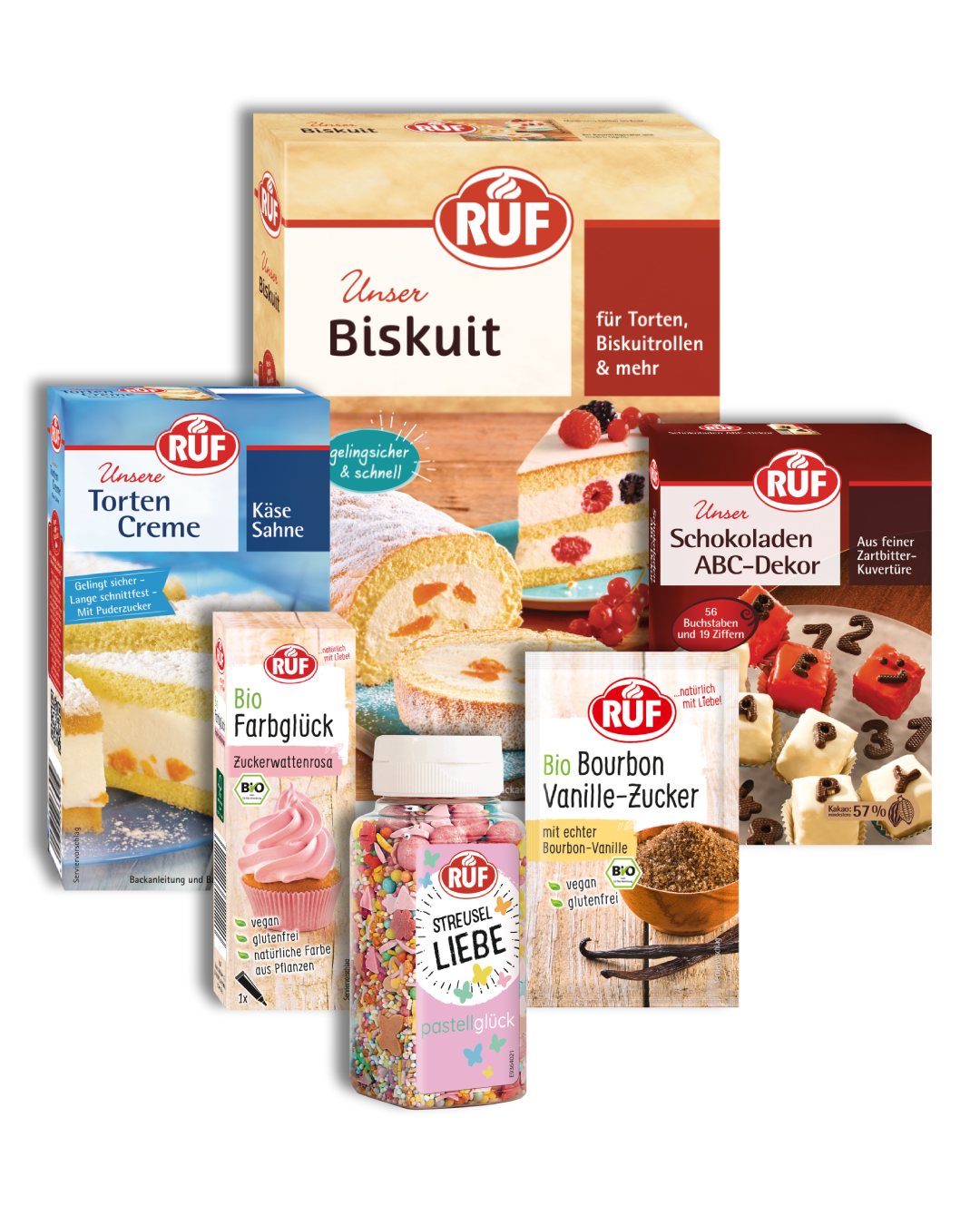 RUF Rezept-Set Käse-Sahne Torte