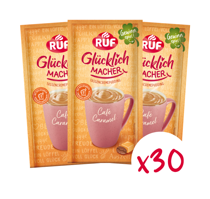 RUF Monats-Vorrat Glücklichmacher Café Caramel (30 Stück)
