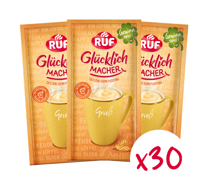 RUF Monats-Vorrat Glücklichmacher Grieß (30 Stück)