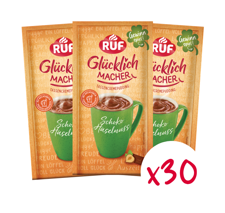 RUF Monats-Vorrat Glücklichmacher Schoko Haselnuss (30 Stück)