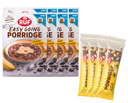 RUF Schoko Banane  Porridge + Riegel (16 Stück)