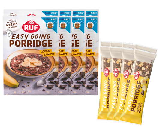 RUF Schoko Banane  Porridge + Riegel (16 Stück)
