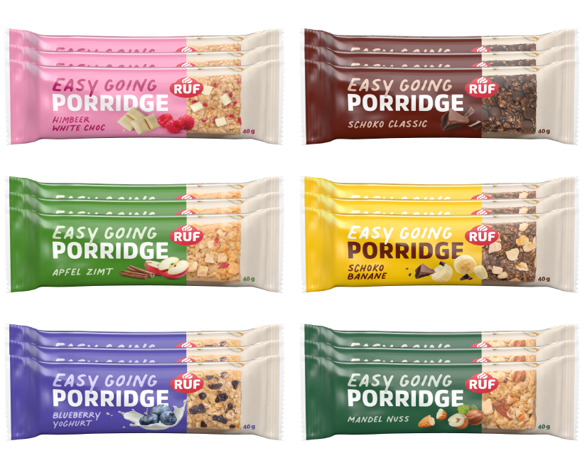 Easy Going Porridge Riegel Probier Set (18 Stück)