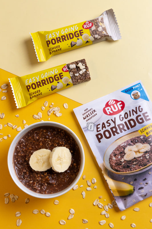 RUF Schoko Banane  Porridge + Riegel (16 Stück)