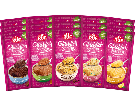 RUF Glücklichmacher Tassenkuchen Set (15 Stück)